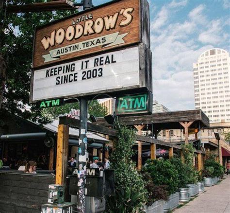 Little woodrow - An undefeated local hangout in Lubbock, Little Woodrow’s Lubbock is Red Raider loyal. Kick back and watch the game, chill with old friends and cold beer, or dig into local bites from Elwoods Burger Stand. 